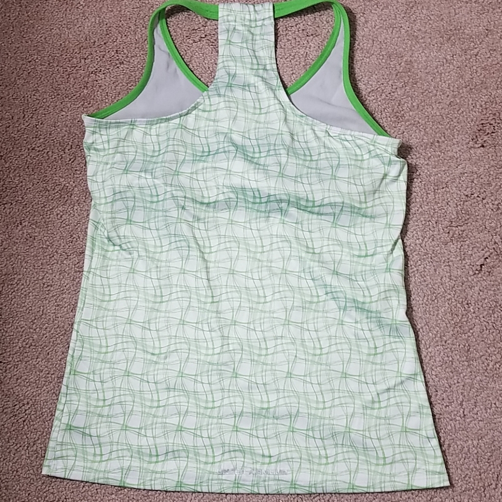 Under Armour green and white bra Shelf tan… - Picture 8 of 8